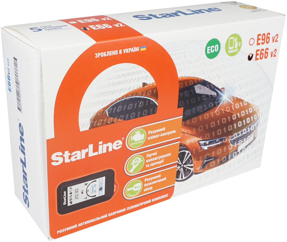 StarLine E66 V2 BT 2CAN+4LIN ECO