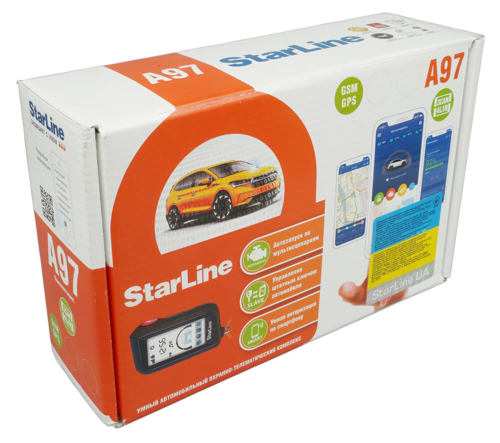 StarLine A97 BT 3CAN+4LIN GSM GPS