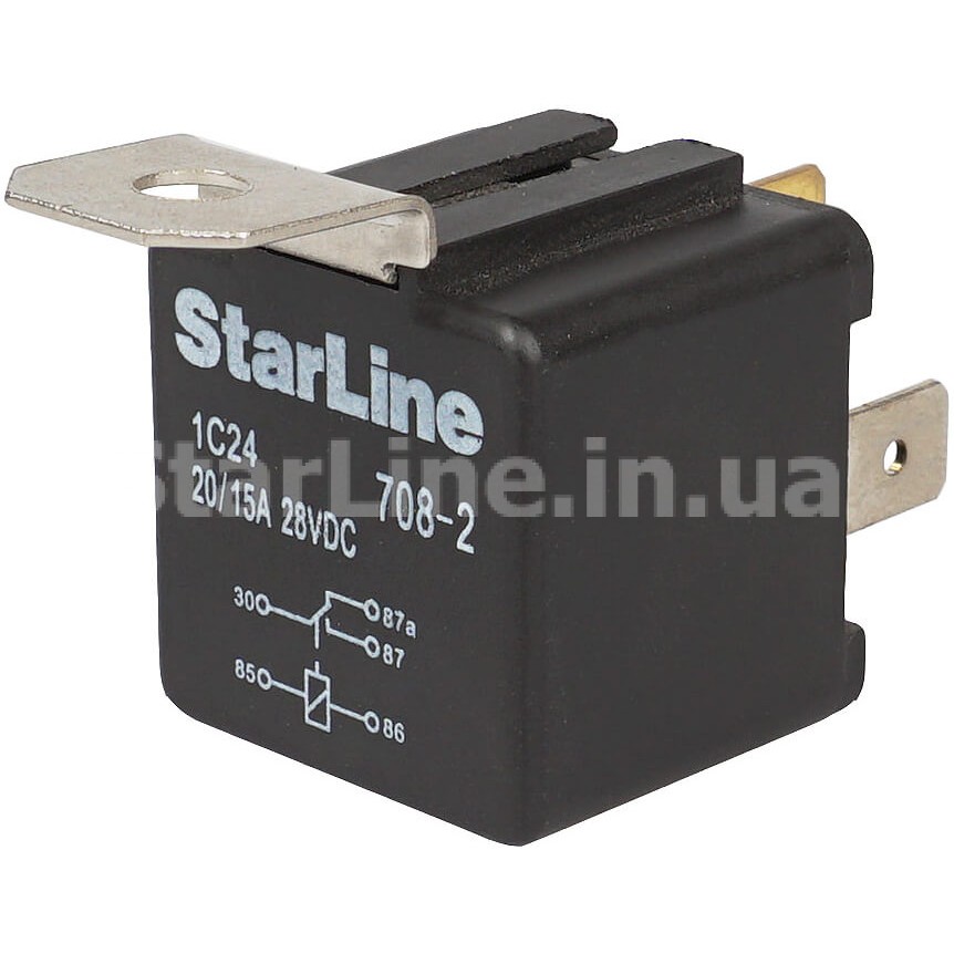 Реле -контактное StarLine C24V (24 вольта, с держателем)  по .