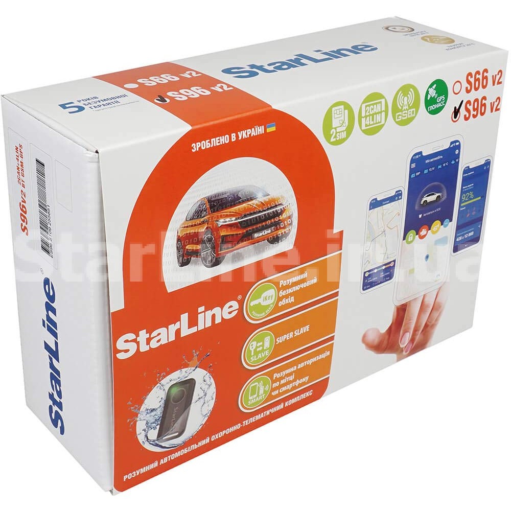 Автосигналізація StarLine S96 BT 2CAN+4LIN GSM-GPS Treeum купити за ...